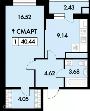 1-к кв. Рязанская область, Рязанский муниципальный округ, с. Дядьково ...
