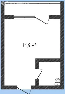 1к в -комнатной квартире ( м)