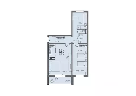 2-к кв. Челябинская область, Челябинский городской округ, пос. ...