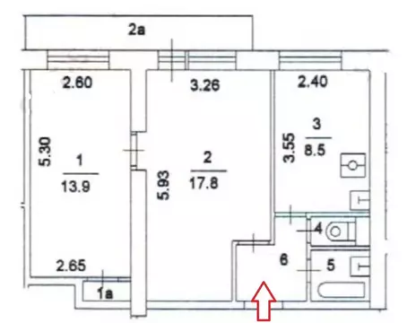 2-к кв. Москва ул. Головачева, 7К1 (47.7 м)