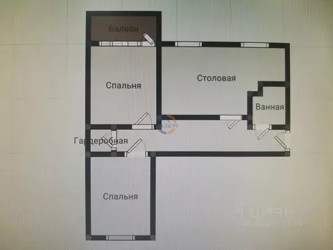 2-к кв. Новгородская область, Великий Новгород ул. Свободы, 10/5 (57.0 ...