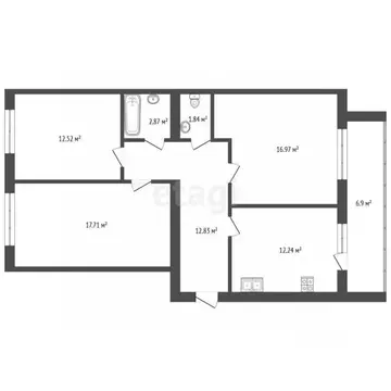 3-к кв. Марий Эл, Йошкар-Ола ул. Йывана Кырли, 43А (80.43 м)