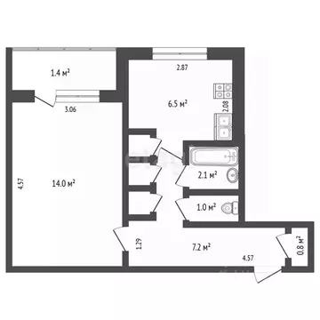 1-к кв. Мордовия, Саранск ул. Коваленко, 18 (32.0 м)