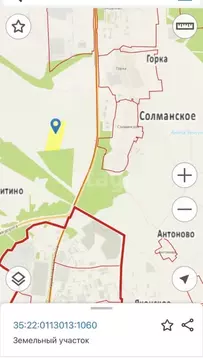 Участок в Вологодская область, Череповецкий район, Тоншаловское с/пос  ...