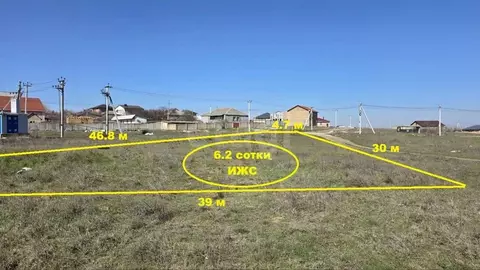 Участок в Крым, Симферопольский район, с. Мирное  (6.23 сот.)