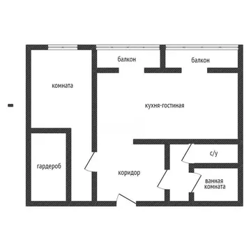 1-комнатная квартира: Краснодар, микрорайон Юбилейный, проспект ...