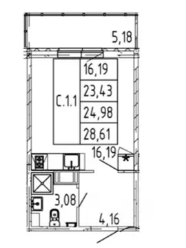Студия Ленинградская область, Мурино Всеволожский район, просп. ...