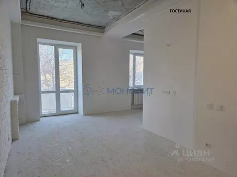 2-к кв. Нижегородская область, Дзержинск просп. Дзержинского, 9 (52.0 ...