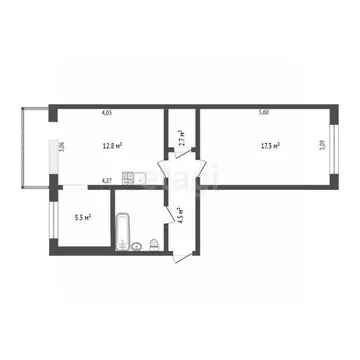 2-к кв. Камчатский край, Петропавловск-Камчатский ул. Академика ...