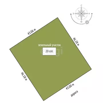 Участок в Вологодская область, Шекснинский муниципальный округ, д. ...