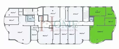 Офис в Новосибирская область, Новосибирск ул. Ленина, 48 (181 м)