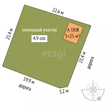Дом в Тюмень, СНТ Изобилие, Ягодная улица (25 м)