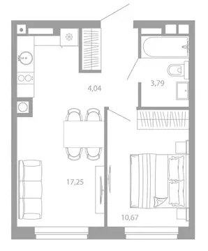 1-к кв. Астраханская область, Астрахань ул. Николая Островского, 148/1 ...