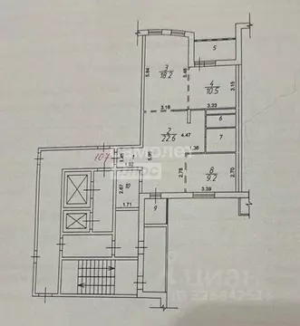2-к кв. Московская область, Балашиха Кучино мкр, ул. Соловьева, 2 ...