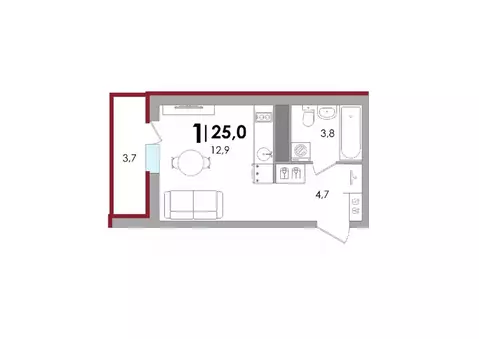 Студия Тверская область, Калининский муниципальный округ, д. Батино ...
