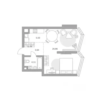 1-к кв. Москва ул. Народного Ополчения (40.43 м)