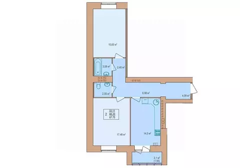 2-к кв. Костромская область, Кострома Якиманиха мкр, Энергия жилой ...