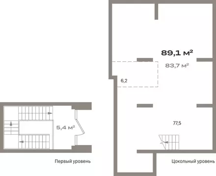 Помещение свободного назначения (89.06 м)