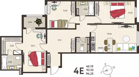 3-комнатная квартира: Курск, микрорайон Курского Завода Тракторных ...