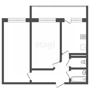 2-к кв. Ростовская область, Ростов-на-Дону ул. 2-й Пятилетки, 6/5 ...