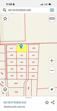 Участок в Псковская область, Псковский район, Логозовская волость, д. ...