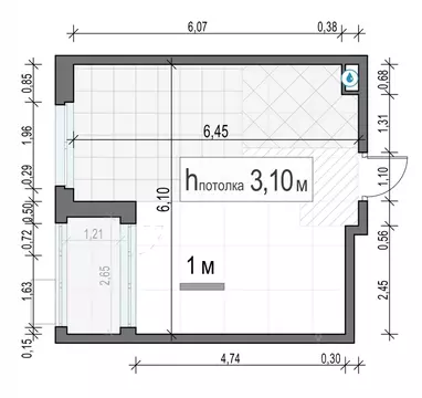 1-к кв. Московская область, Мытищи 17А мкр, Новое Медведково жилой ...