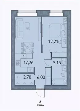 1-к кв. Брянская область, Брянский район, пос. Мичуринский, ...