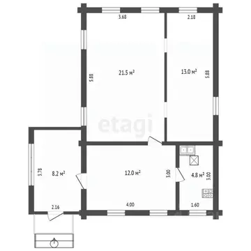 Дом в Башкортостан, Стерлитамак ул. Дзержинского (51 м)