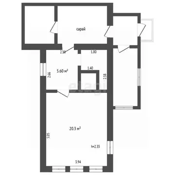 Дом в Ярославская область, Гаврилов-Ям ул. Пушкина, 54 (30 м)