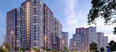 1-к кв. Воронежская область, Воронеж Шилово мкр, Авиапарк жилой ...