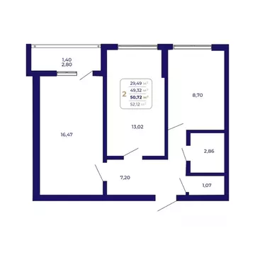 2-к кв. Башкортостан, Уфа Затон-Восточный жилрайон, Паруса жилой ...