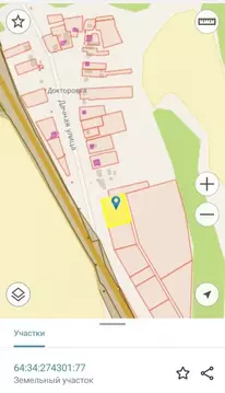 Участок в Саратовская область, д. Докторовка ул. Дачная, 1А (30.0 ...