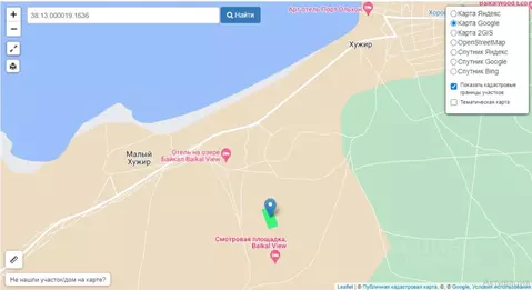 Участок в Иркутская область, Ольхонский район, пос. Хужир ул. ...