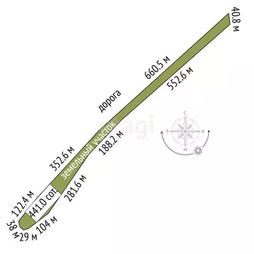 Участок в Тюмень, ТОО Ембаевское (44 м)