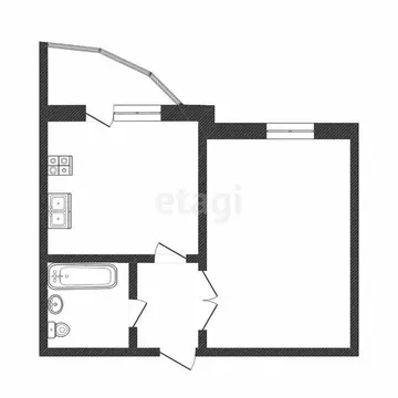 1-комнатная квартира: Тюмень, микрорайон Войновка, улица ...