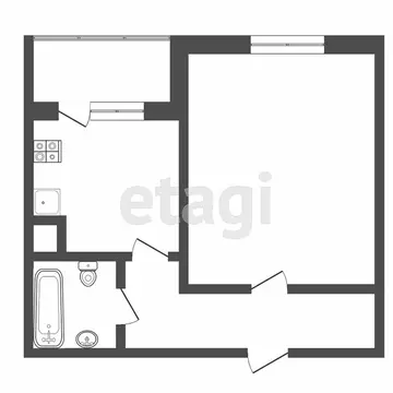 1-комнатная квартира: Тверь, Медовая улица, 9 (39 м)