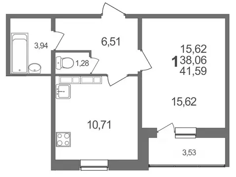 1-к кв. Белгородская область, Белгородский район, Разумное рп, ...