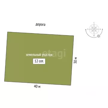 Участок в Ростовская область, пос. Веселый ул. Береговая (12.0 сот.)