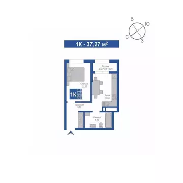 1-к кв. Крым, Джанкой  (35.98 м)