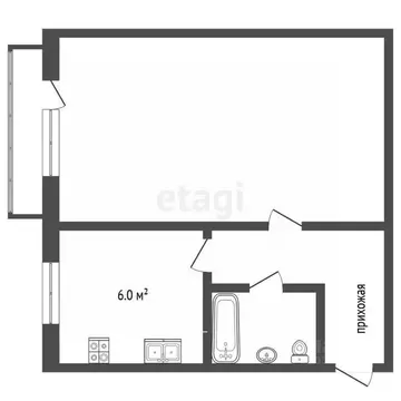 1-к кв. Владимирская область, Муром пос. Фабрики имени П.Л. Войкова, ...