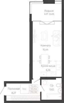 Студия Алтай, Майминский район, с. Майма ул. Энергетиков (39.07 м)