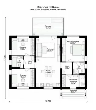 Дом в Воронежская область, Рамонский район, Новоживотинновское с/пос, ...