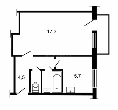 2-комнатная квартира: Сатка, Солнечная улица, 28 (44.9 м)