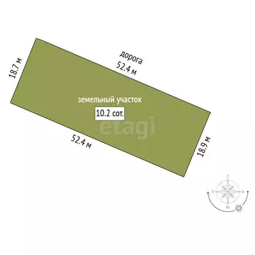 Участок в Феодосия, СПК Геотехник (10.25 м)