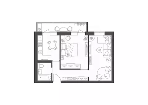 2-к кв. Волгоградская область, Волгоград Квартал жилой комплекс (52.11 ...