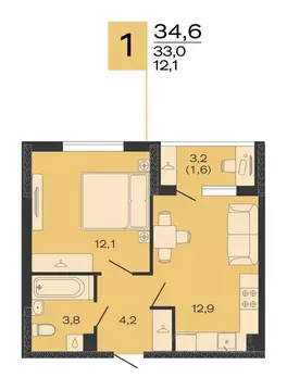 1-к кв. Краснодарский край, Красноармейский район, Марьянское с/пос, ...