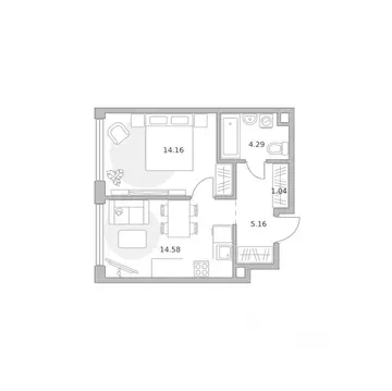 1-к кв. Москва ул. Народного Ополчения (39.23 м)