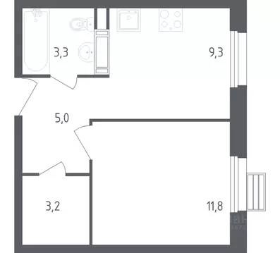 1-к кв. Москва Сосенское поселение, просп. Куприна, 30к2 (32.5 м)