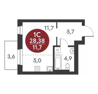Студия Новосибирская область, Новосибирск Скандинавские Кварталы жилой ...