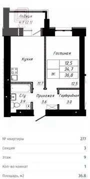 2-к кв. Алтайский край, Барнаул тракт Павловский, 196Ак3 (38.0 м)